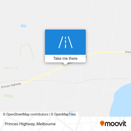 Princes Highway map