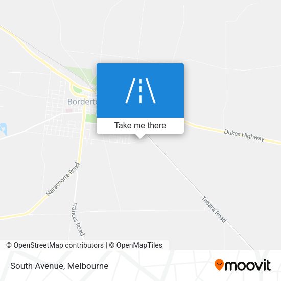 South Avenue map