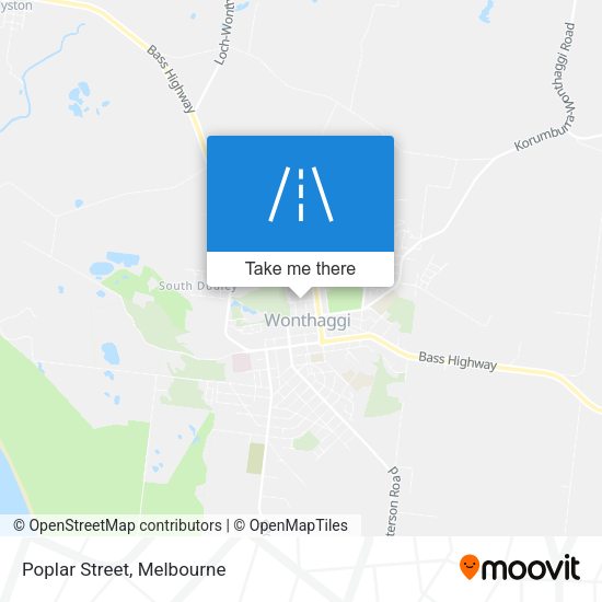 Poplar Street map