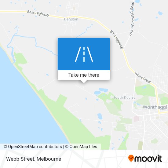 Webb Street map