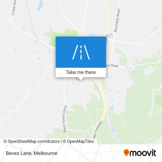 Beves Lane map