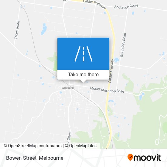 Bowen Street map