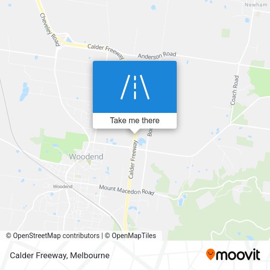 Calder Freeway map