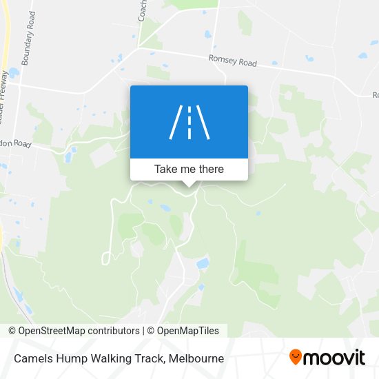 Camels Hump Walking Track map