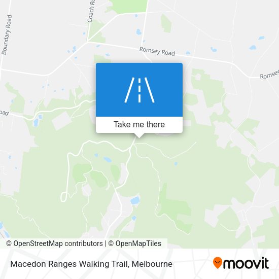 Macedon Ranges Walking Trail map