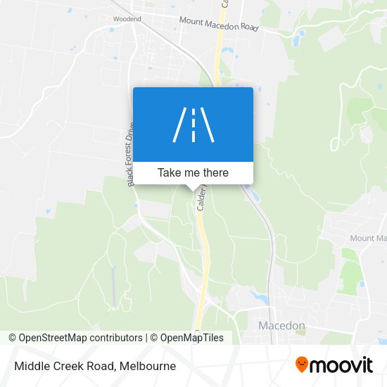 Middle Creek Road map