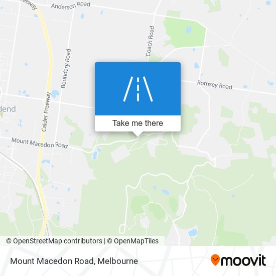 Mount Macedon Road map