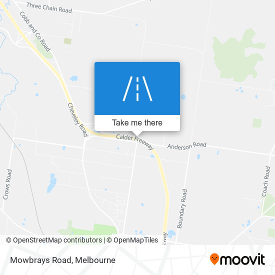 Mowbrays Road map