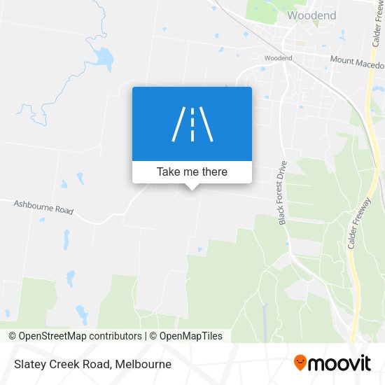 Slatey Creek Road map