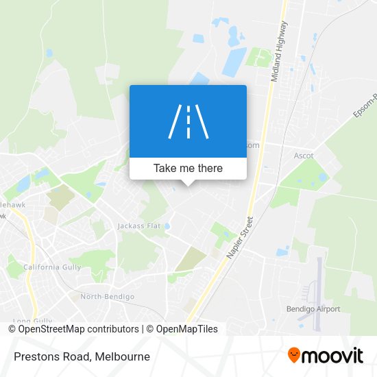 Prestons Road map