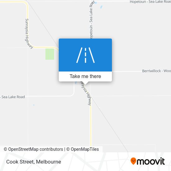 Cook Street map