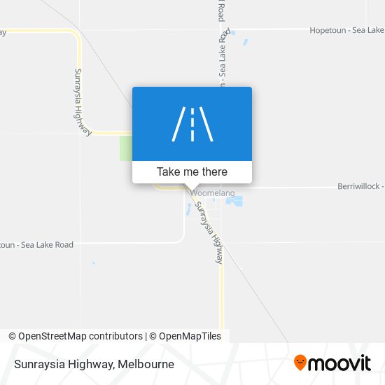 Sunraysia Highway map