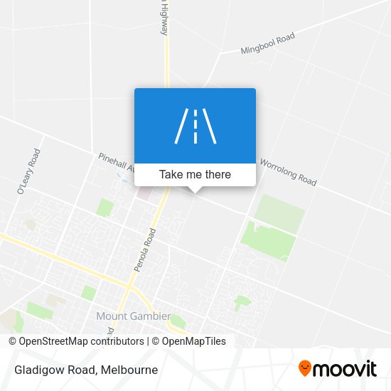 Gladigow Road map