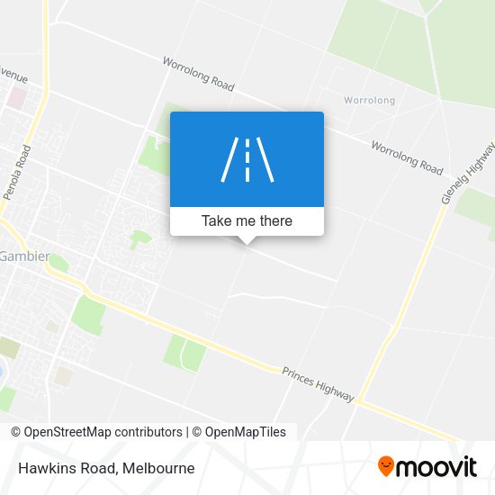 Hawkins Road map
