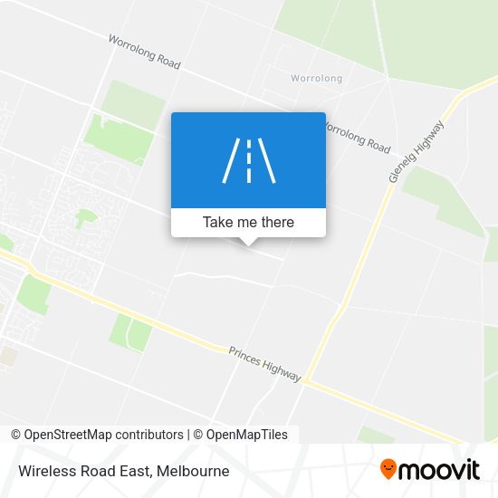 Wireless Road East map
