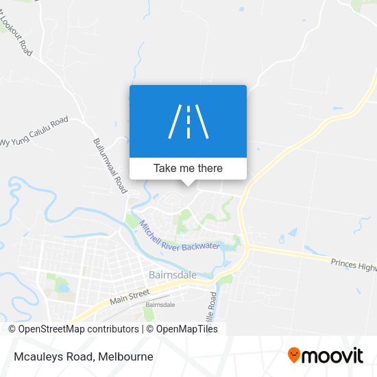 Mcauleys Road map