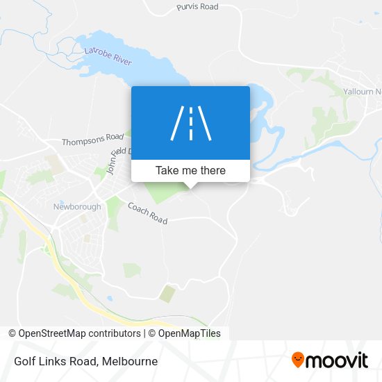 Golf Links Road map