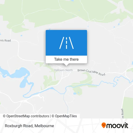 Mapa Roxburgh Road