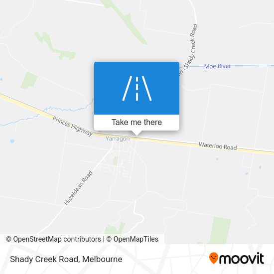 Shady Creek Road map