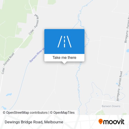 Dewings Bridge Road map