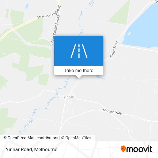 Yinnar Road map
