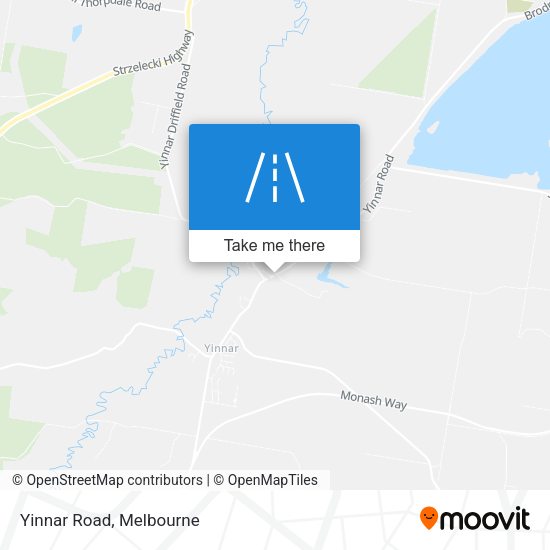 Yinnar Road map