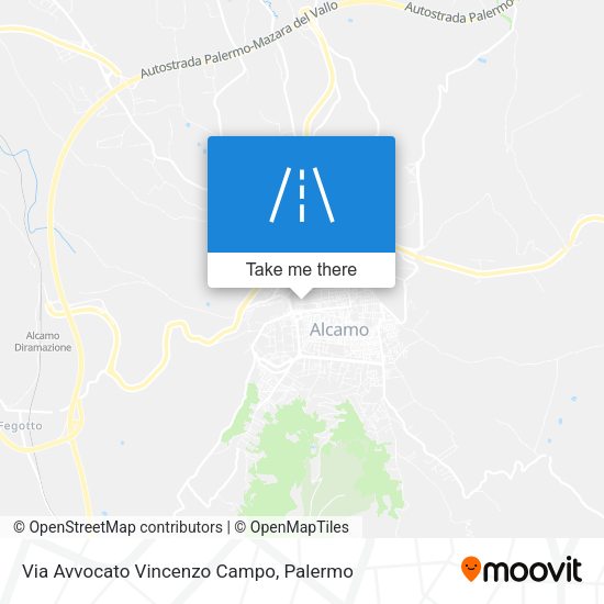 Via Avvocato Vincenzo Campo map