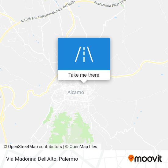 Via Madonna Dell'Alto map