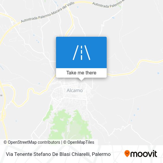 Via Tenente Stefano De Blasi Chiarelli map