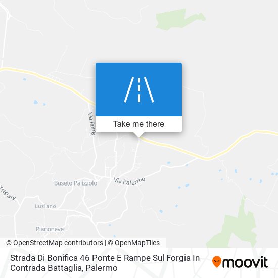 Strada Di Bonifica 46 Ponte E Rampe Sul Forgia In Contrada Battaglia map
