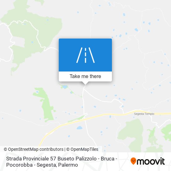 Strada Provinciale 57 Buseto Palizzolo - Bruca - Pocorobba - Segesta map