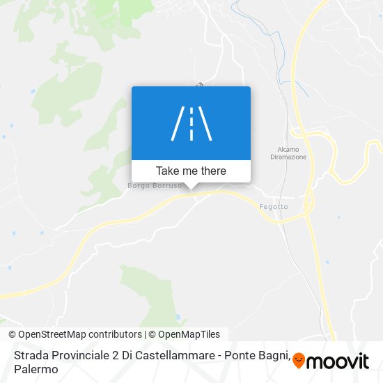 Strada Provinciale 2 Di Castellammare - Ponte Bagni map
