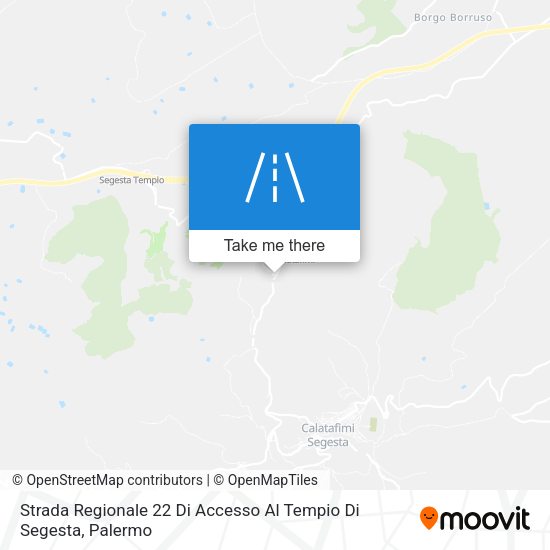 Strada Regionale 22 Di Accesso Al Tempio Di Segesta map