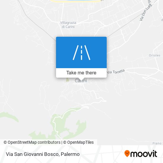 Via San Giovanni Bosco map