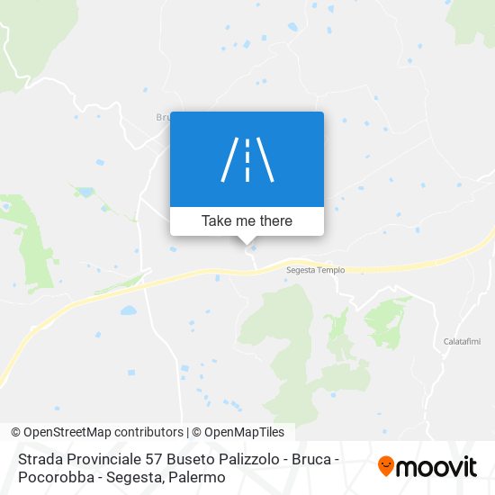 Strada Provinciale 57 Buseto Palizzolo - Bruca - Pocorobba - Segesta map