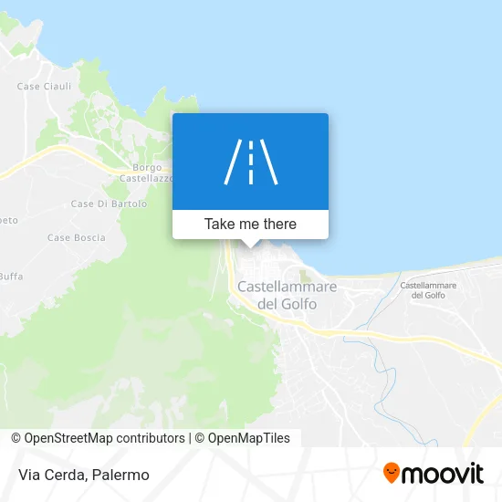 Via Cerda map