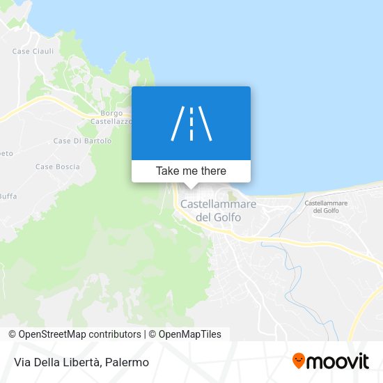 Via Della Libertà map