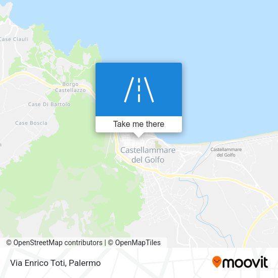 Via Enrico Toti map