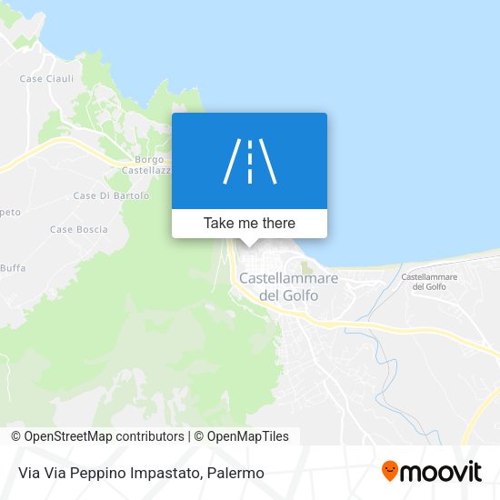 Via Via Peppino Impastato map
