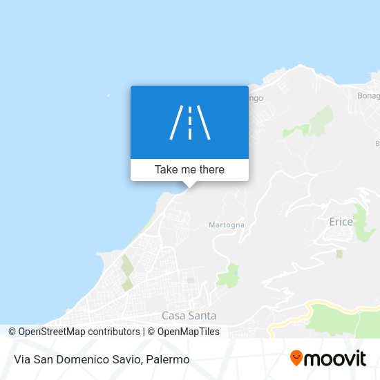 Via San Domenico Savio map