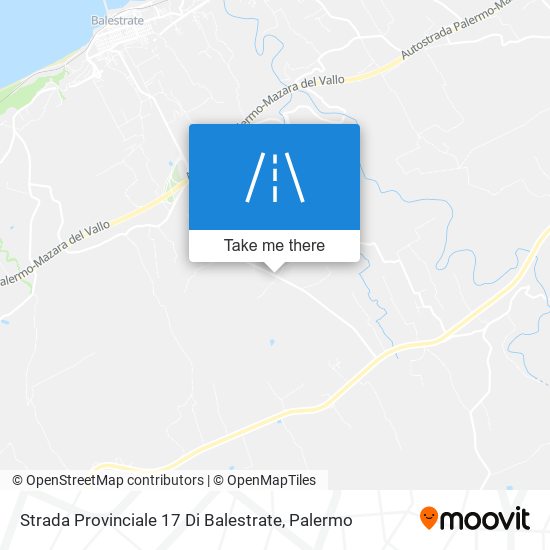 Strada Provinciale 17 Di Balestrate map