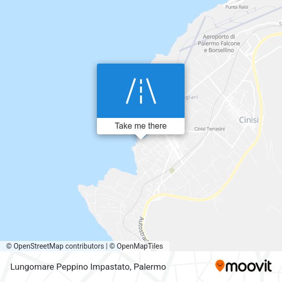Lungomare Peppino Impastato map
