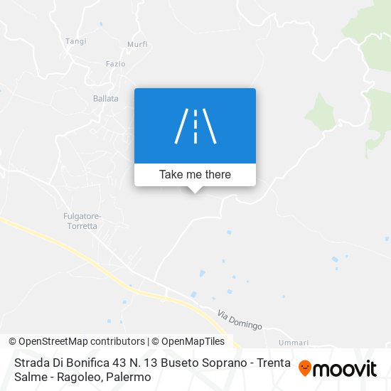 Strada Di Bonifica 43 N. 13 Buseto Soprano - Trenta Salme - Ragoleo map