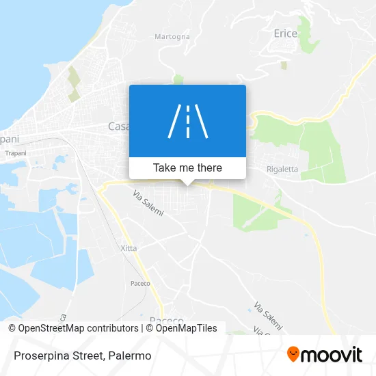 Proserpina Street map