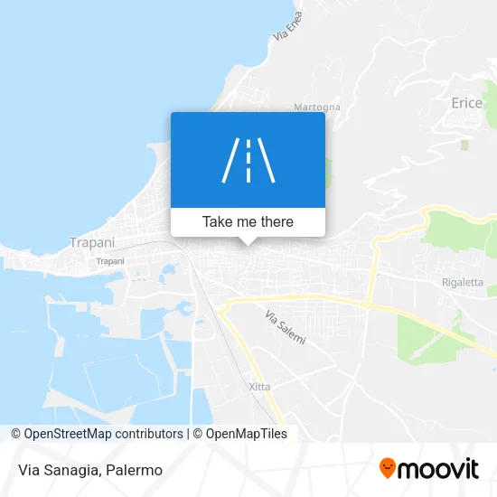 Via Sanagia map