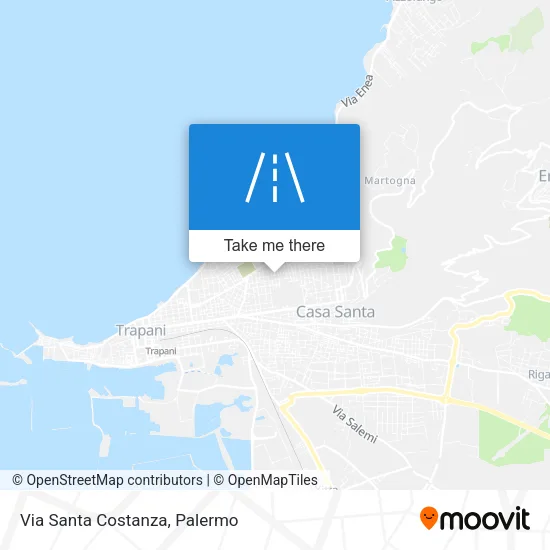 Via Santa Costanza map