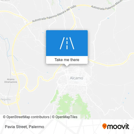 Pavia Street map