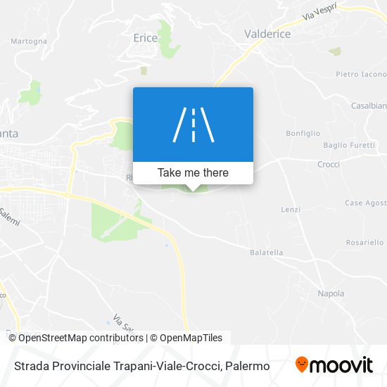 Strada Provinciale Trapani-Viale-Crocci map