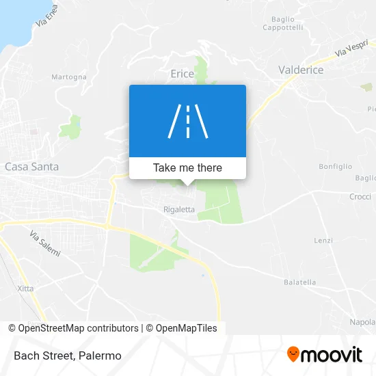 Bach Street map