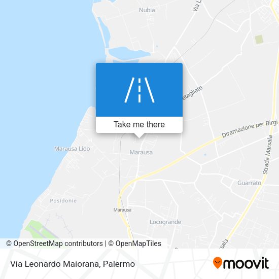 Via Leonardo Maiorana map